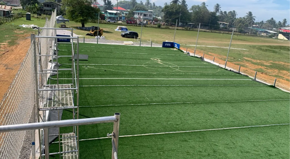 Guyana begins installation of FIFA mini pitches